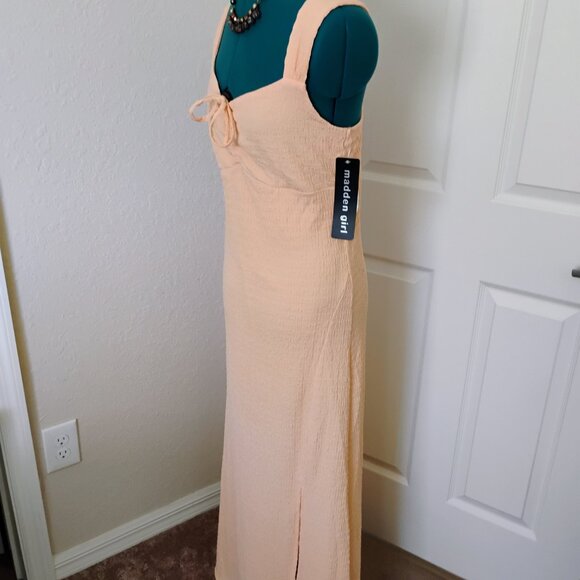 New Madden Girl Dress Sleeveless Maxi Peach Size: Large Junior - Picture 7 of 10